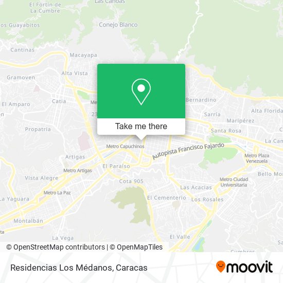 Residencias Los Médanos map