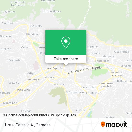 Mapa de Hotel Palas, c.A.