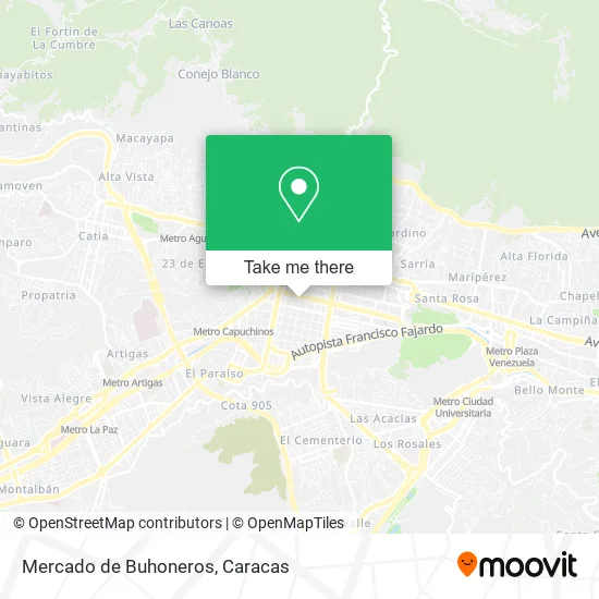 Mercado de Buhoneros map