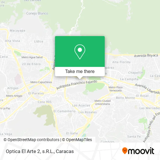 Mapa de Optica El Arte 2, s.R.L.