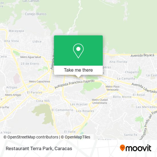 Restaurant Terra Park map