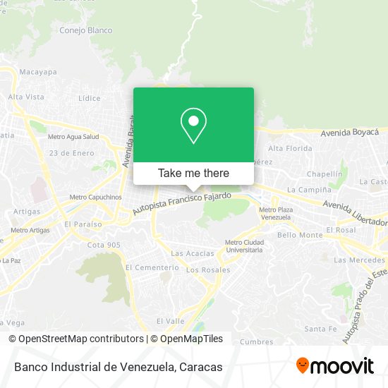 Banco Industrial de Venezuela map