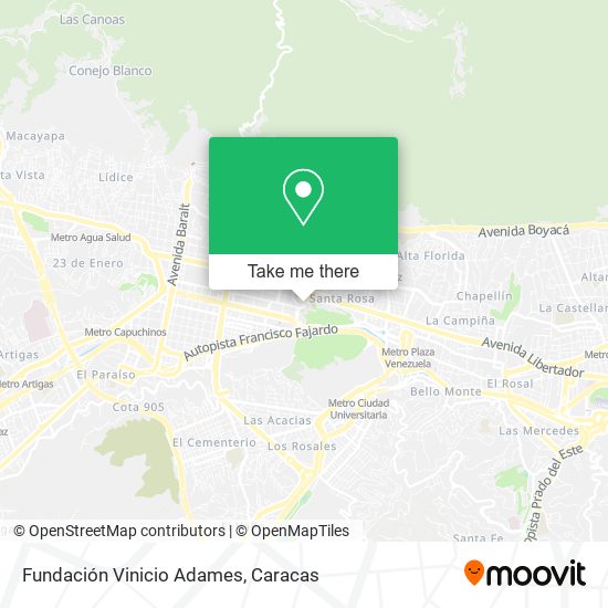 Fundación Vinicio Adames map