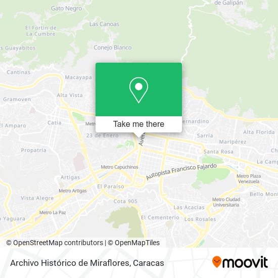 Archivo Histórico de Miraflores map
