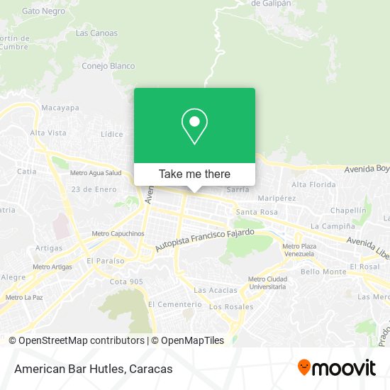 Mapa de American Bar Hutles