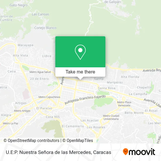 U.E:P. Nuestra Señora de las Mercedes map