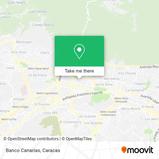 Banco Canarias map