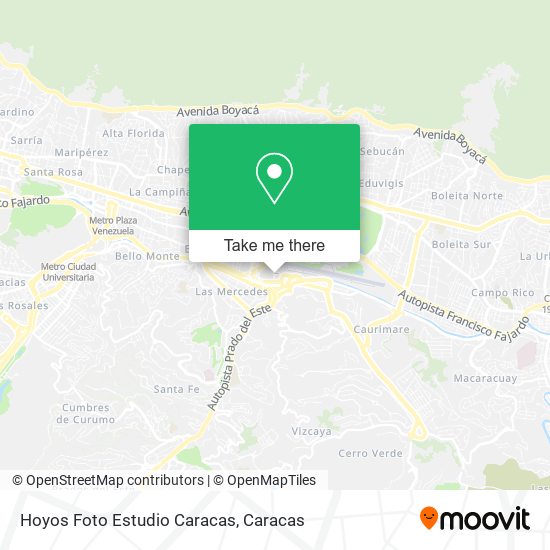 Hoyos Foto Estudio Caracas map