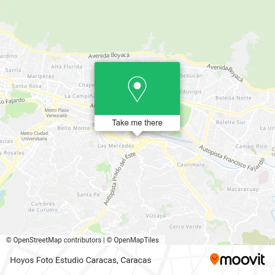Mapa de Hoyos Foto Estudio Caracas