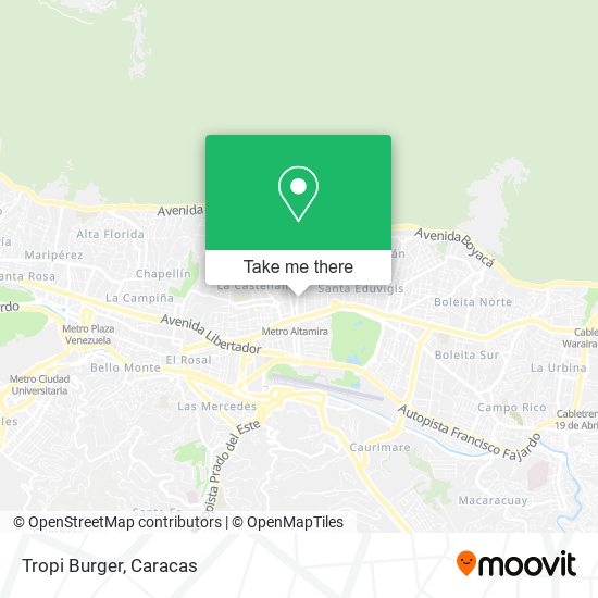 Tropi Burger map