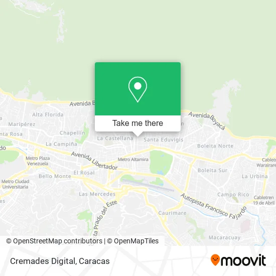 Cremades Digital map
