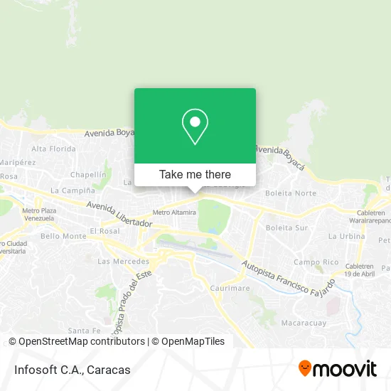 Infosoft C.A. map