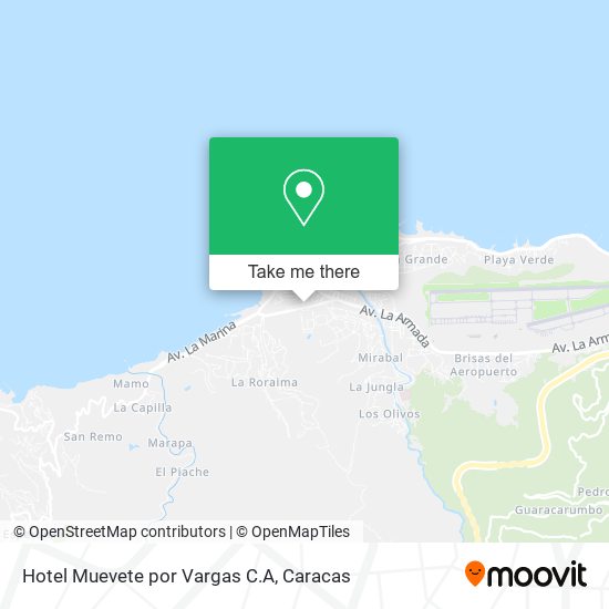 Hotel Muevete por Vargas C.A map