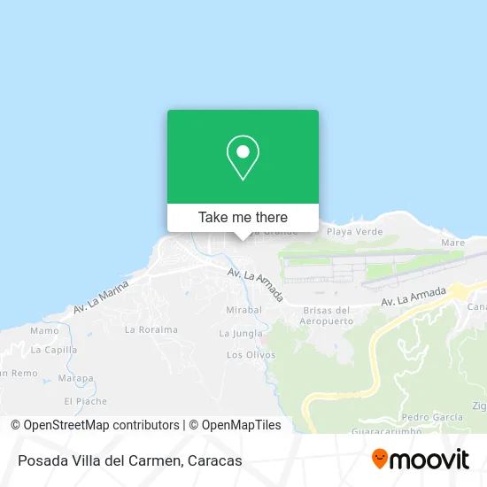 Mapa de Posada Villa del Carmen