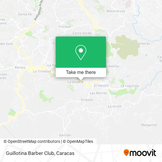 Guillotina Barber Club map