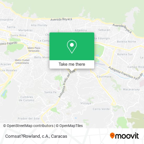 Mapa de Comsat?Rowland, c.A.