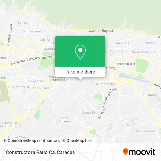 Mapa de Constructora Ratio Ca