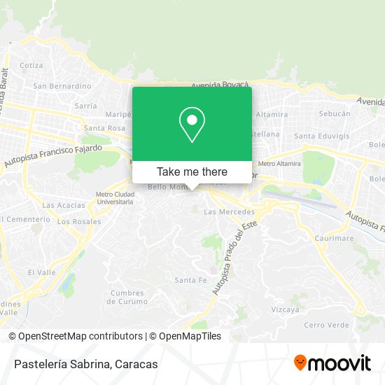 Pastelería Sabrina map