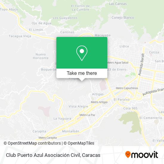 Club Puerto Azul Asociación Civil map