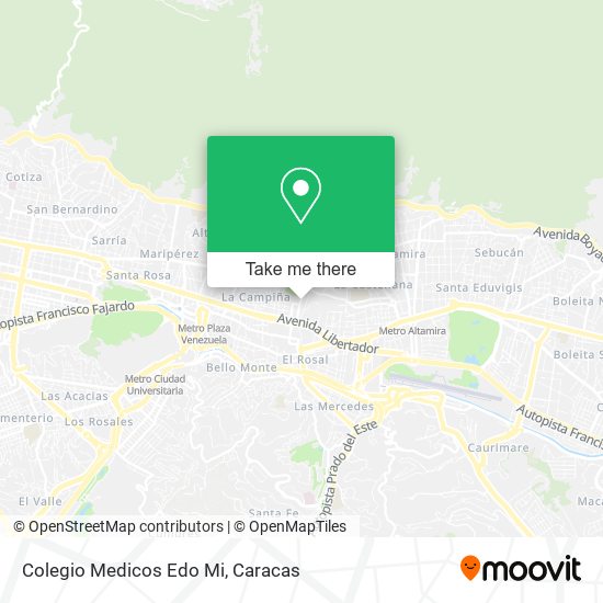 Colegio Medicos Edo Mi map