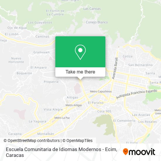 Mapa de Escuela Comunitaria de Idiomas Modernos - Ecim