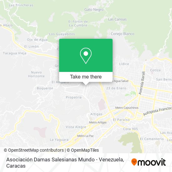 Asociación Damas Salesianas Mundo - Venezuela map