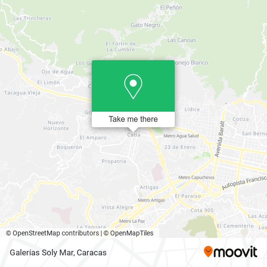 Galerías Soly Mar map