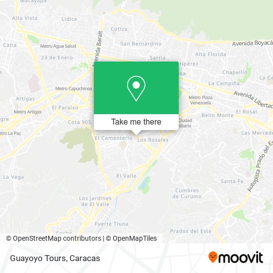 Mapa de Guayoyo Tours