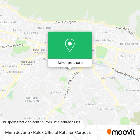 Mapa de Mimi Joyería - Rolex Official Retailer