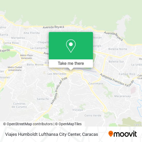 Viajes Humboldt Lufthansa City Center map
