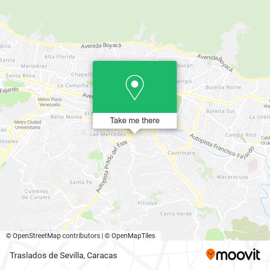Mapa de Traslados de Sevilla
