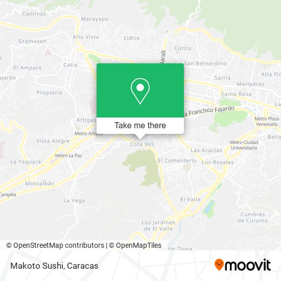 Mapa de Makoto Sushi
