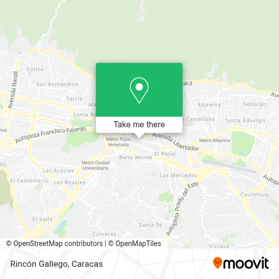 Rincón Gallego map