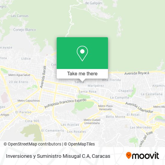Inversiones y Suministro Misugal C.A map