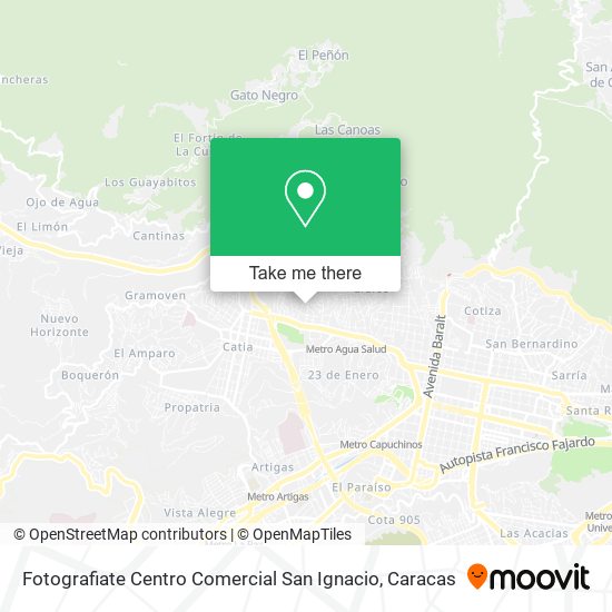 Fotografiate Centro Comercial San Ignacio map