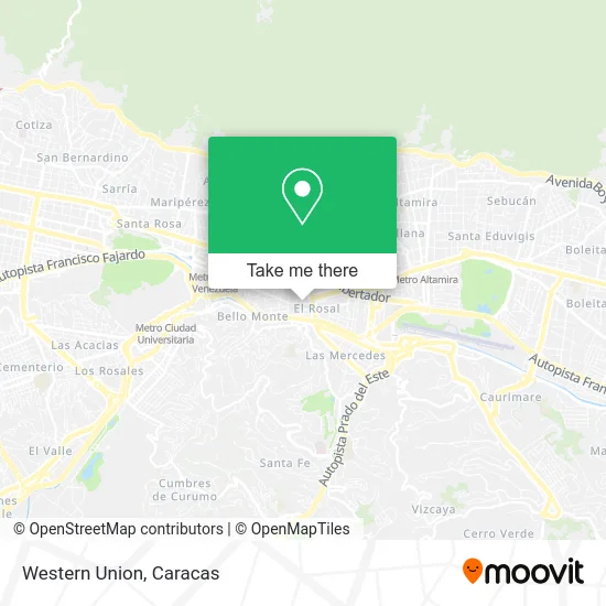 Western Union map