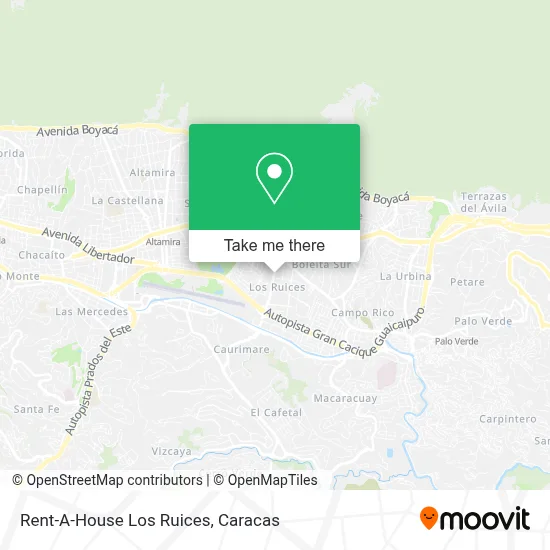 Rent-A-House Los Ruices map