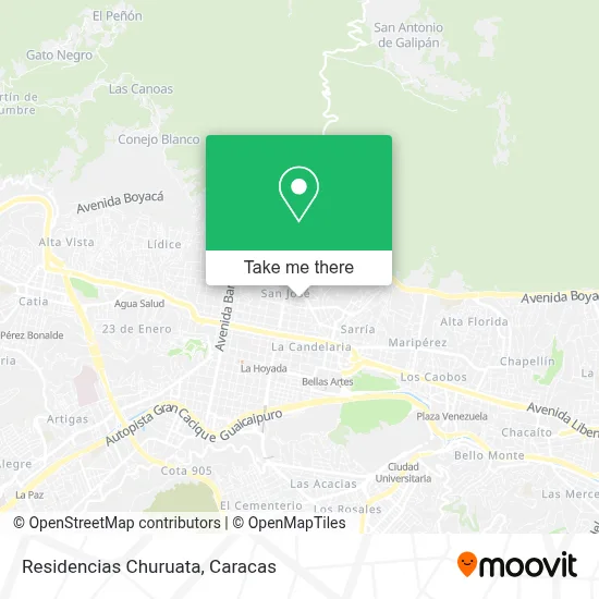 Residencias Churuata map
