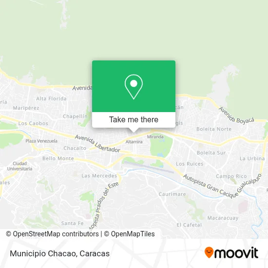 Municipio Chacao map