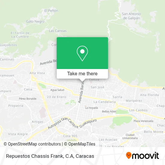 Repuestos Chassis Frank, C.A map