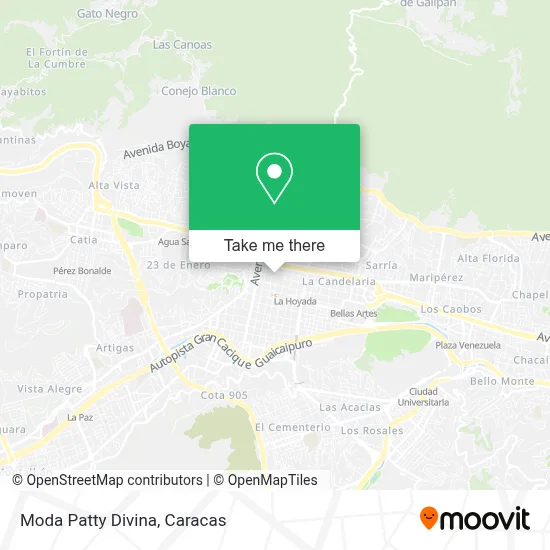 Moda Patty Divina map