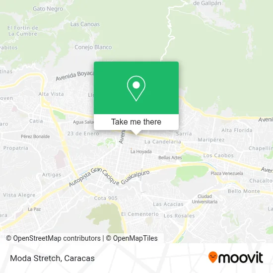 Moda Stretch map