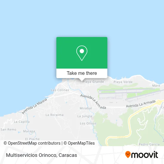 Multiservicios Orinoco map