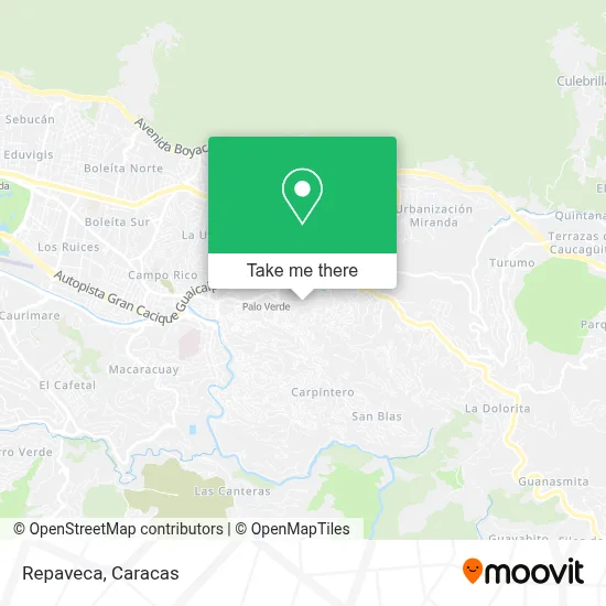 Repaveca map