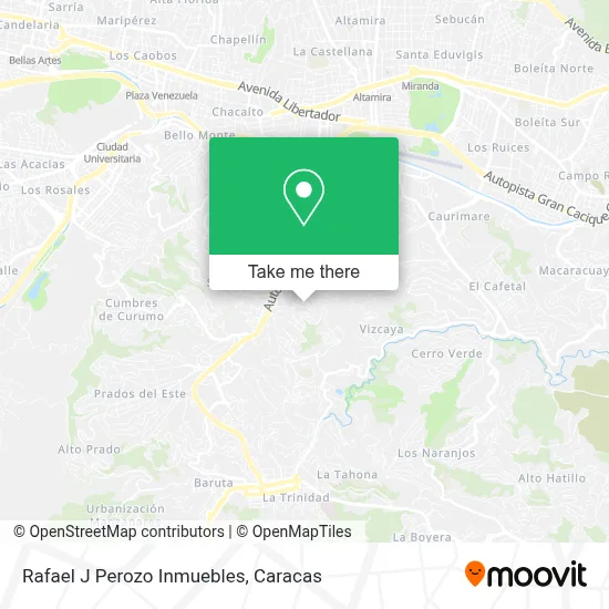 Rafael J Perozo Inmuebles map