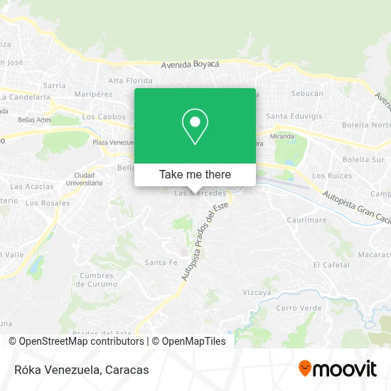 Róka Venezuela map