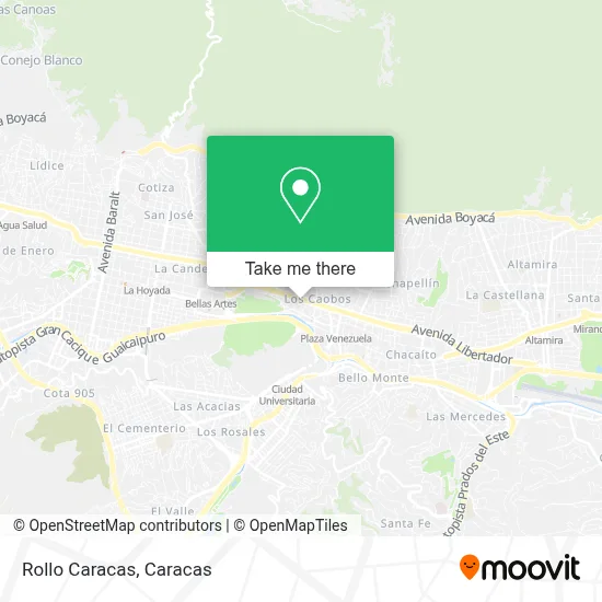 Rollo Caracas map