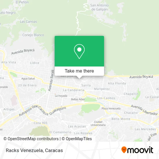 Racks Venezuela map
