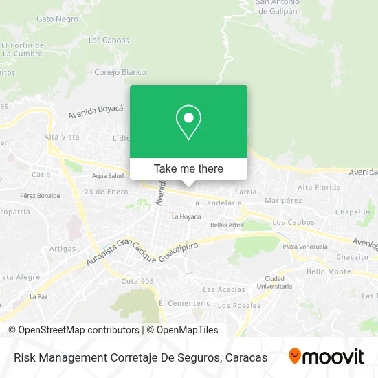 Risk Management Corretaje De Seguros map
