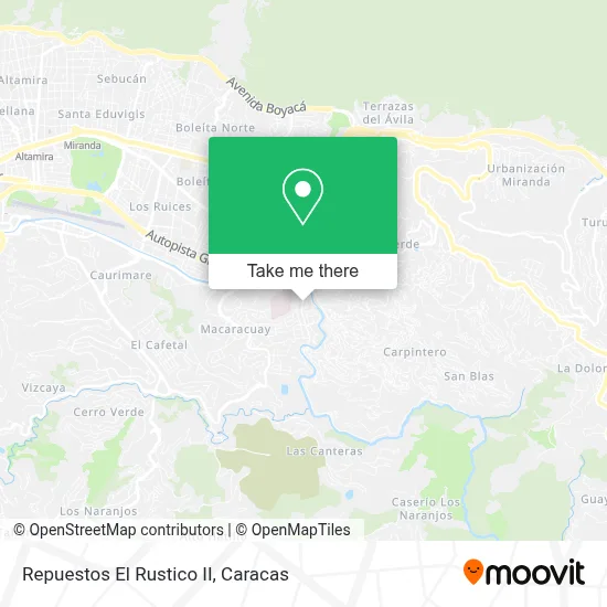 Repuestos El Rustico II map